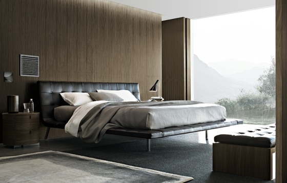 중국 Poliform Onda 현대 덮개를 씌운 침대 금속 소파 호텔 유형 스테인리스 협력 업체