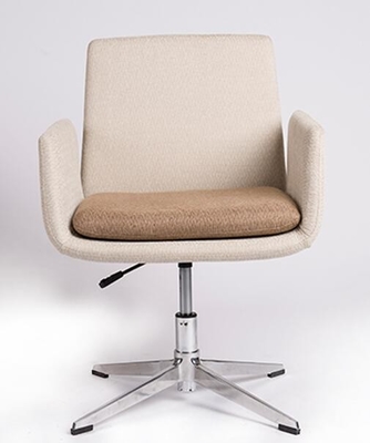 중국 안전 품목 조정가능한 행정실 의자, 직물 백색 회전 의자 협력 업체