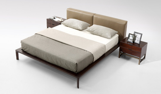 중국 침실 세트 두 배 나무로 되는 침대에 의하여 덮개를 씌우는 연약한 회색 간단한 현대 작풍 협력 업체