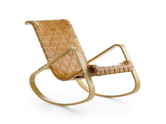 중국 안락 의자/황색 시골풍 흔들 의자를 흔드는 무두질된 가죽 Dondolo 협력 업체
