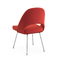 의자 Relex 직물 스테인리스 다리를 식사하는 Saarinen 측 섬유유리 협력 업체