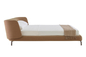 킹사이즈 베드 구조 호텔을 위한 현대 덮개를 씌운 침대 직물 침실 가구 협력 업체