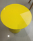 노란 Arcylic 둥근 금속 커피용 탁자 작은 실내 맞춤 설정 가능 SGS 협력 업체