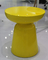 노란 Arcylic 둥근 금속 커피용 탁자 작은 실내 맞춤 설정 가능 SGS 협력 업체