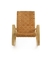 안락 의자/황색 시골풍 흔들 의자를 흔드는 무두질된 가죽 Dondolo 협력 업체