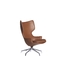 브라운 Driade Lou는 안락 의자/회전대 Driade 안락한 안락 의자를 말합니다 협력 업체