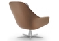 Sveva 회전대 Flexform 안락 의자, 팔걸이를 가진 의자를 식사하는 Flexform 협력 업체