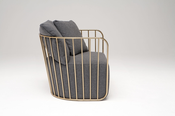 중국 단계 디자인 신부 베일 의자, 방석을 가진 2 Seater 소파 금속 라운지용 의자 협력 업체