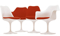우유 커피 상점 작은 산 튤립 의자, 방석을 가진 Saarinen 튤립 의자 협력 업체