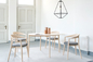 주문품 단순한 설계 MITO 테이블, 호두 색깔 둥근 나무 식탁 협력 업체
