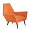금속 구조를 가진 커피 방을 위한 주황색 소렌토 섬유유리 라운지용 의자 협력 업체