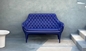 복사 Showtime Poltrona 의자 섬유유리 팔 의자 가구, 파란 백색 협력 업체