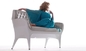 복사 Showtime Poltrona 의자 섬유유리 팔 의자 가구, 파란 백색 협력 업체