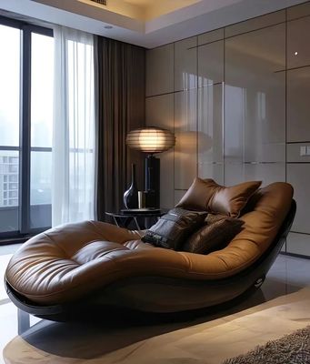 모던 레트로 싱글 레크리닝 체이스 라운지 소파 가구 집 사용 침실 연구용 협력 업체