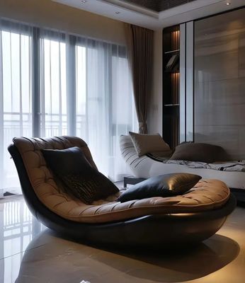 모던 레트로 싱글 레크리닝 체이스 라운지 소파 가구 집 사용 침실 연구용 협력 업체