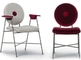 유행으로 양자택일 디자인을 가진 Bontempi 집 페넬로페 섬유유리 팔 의자 협력 업체